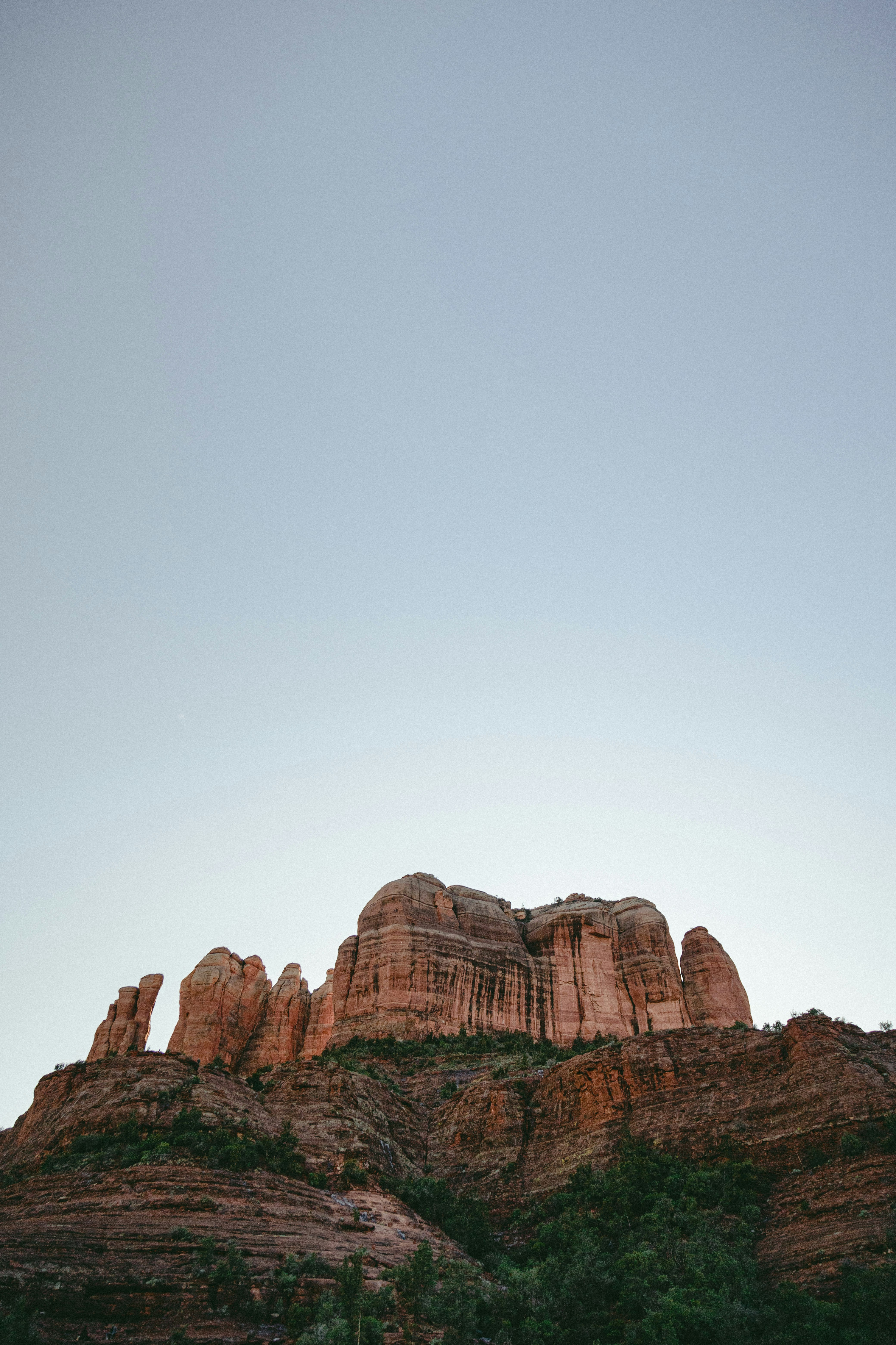 brown rock formation